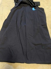 Japanese Kendo Hakama Pants Kimono Dark Blue Pleated Worn By Women