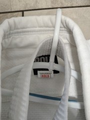 BOLD LOOK White Martial Arts Karate Uniform Pants Jacket Belt Size 1 Heavy Duty