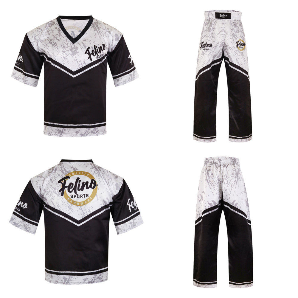 Felino 2 Piece Sublimated Kick Boxing Muay Thigh Mixed Martial Arts Uniform Set