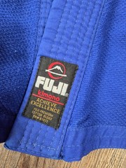 FUJI Brazilian Royal Blue Youth Kimono Karate Pants Robe Set Youth C1 + C3