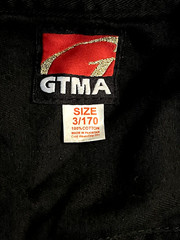 GTMA Martial Arts GI Karate 2-Piece Black Size 3/170 Adult Unisex