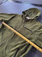 Albino & Preto Jacket Mens Medium Green BJJ Fleece Garment Hooded Full Zip
