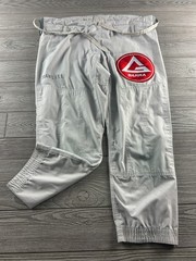 Gracie Barra Pants Men’s A1 White Equipe Edition Vanguard BJJ GI MMA Train Lite