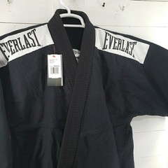 Everlast Martial Arts Gi Kimono Sz A2 Black Jacket
