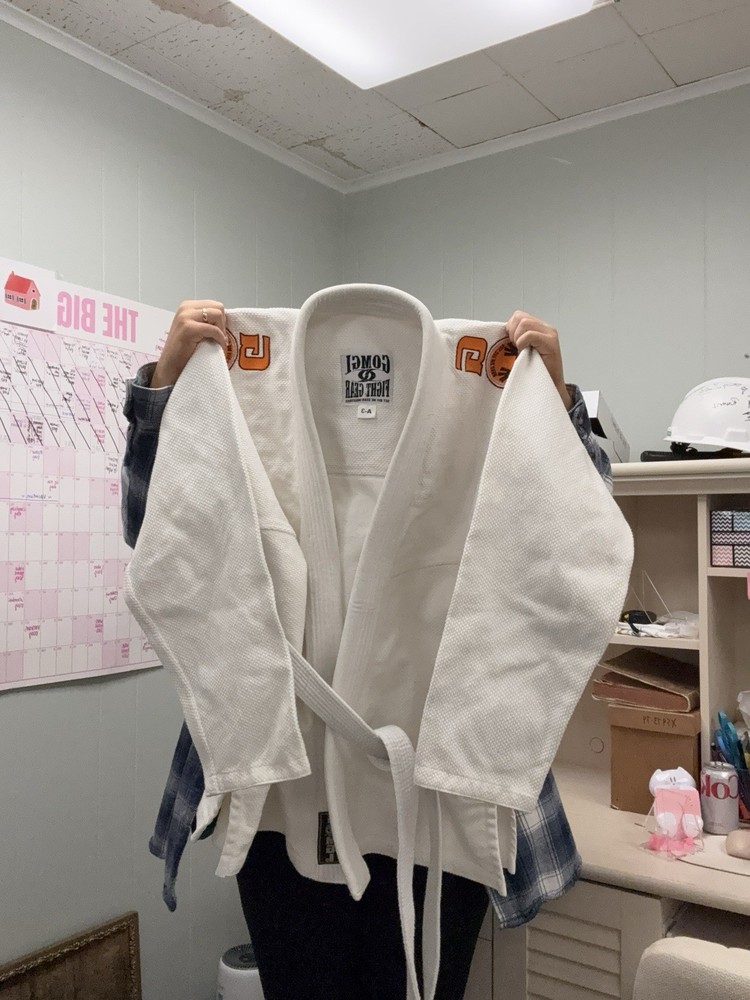 Get Off Me Gear Brazilian Jiu Jitsu Gi Size A-3 White BJJ Martial Arts