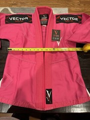 Vector Sports Kids Brazilian Jiu Jitsu BJJ Gear Up, Pink Jacket New! No Belt