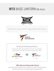 MOOTO MTX S2 Basic Uniform Tae Kwon Do TKD Taekwondo WT Dan Dobok