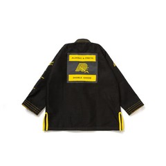 Albino and Preto A&P x DOUBLE GOOSE KIMONO Black BJJ Gi JIU JITSU Kimono 450 GSM