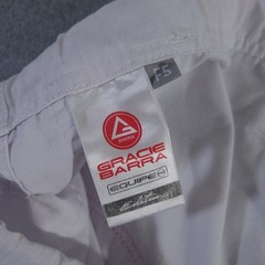 Gracie Barra Pants Womens F5 White Equipe Edition Jiu Jitsu Athleta Belted Sport