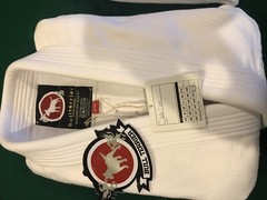 BULL TERRIER Jiu Jitsu Gi MUJD White – A1S *BRAND NEW*