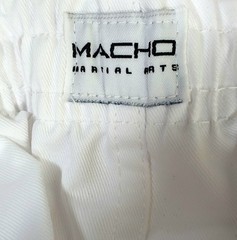 Macho Martial Arts Charlotte NC Uniform Size 5/190 Jacket & Pants White NEW