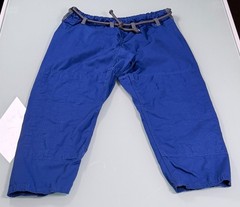 Elite Sports F2 GI Martial Arts Womens Pants Royal Blue w/ Belt CorpCore