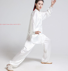 Unisex Adult Chinese Traditional Tai Chi Uniform Satin Kung Fu martial arts Suit