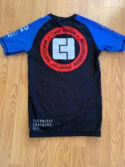 BJJ Short Sleeve Rash Guard Adult Small Blue