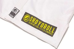 BJJ Gi Shoyoroll – White BJJ Jiu Jitsu Uniform Cut 450 GSM Batch 75 SIX With Bag