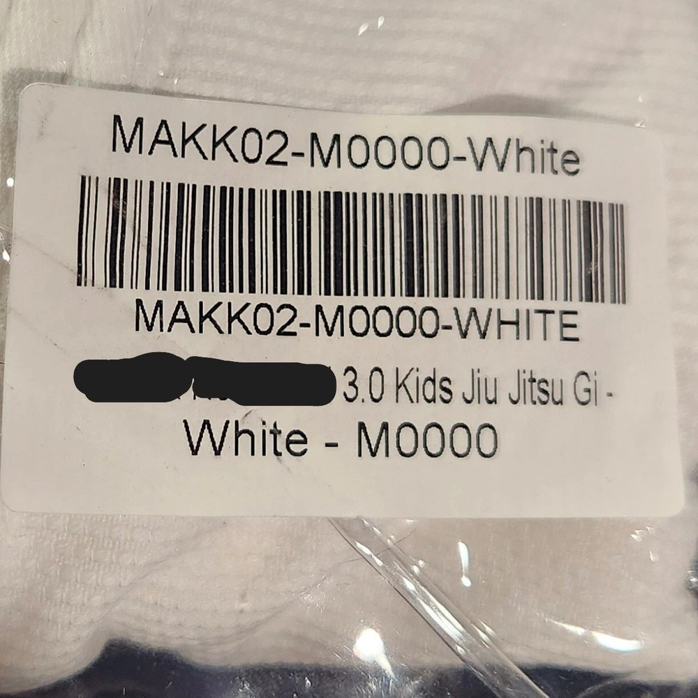 RL 3.0 Jiu Jitsu Gi White M00 M000 M0000 M0 M2 M3 Child MAKK02