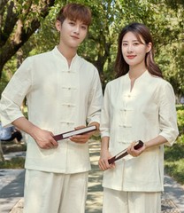 Chinese KungFu Tang fu Unisex Tai Chi Uniforms Clothing YOGA Fitness Zen Clothes