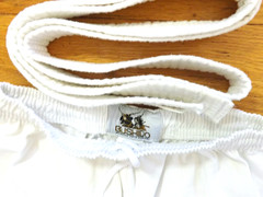 Authentic Kids BUSHIDO Karate White GI Martial Arts Uniform Whte Belt Size 0/140