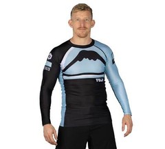 Fuji Mount MMA BJJ Jiu-Jitsu LongSleeve Long Sleeve LS Rashguard – Light Blue