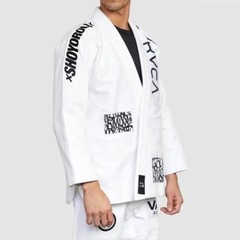 Best Selling White Shoyoroll RVCA BJJ Gi Jiu Jitsu Suit Batch# 60 With Bag