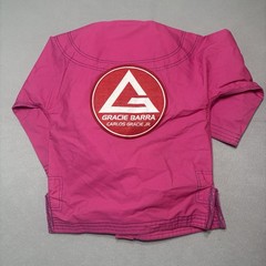 Gracie Barra Equipe GB Edition Jiu-Jitsu Ripstop Kimono Girls Y3 Pink Open Front