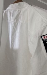KI INTERNATIONAL WHITE HEAVY COTTON KARATE UNIFORM SIZE 5~PRE-OWNED~WORE IT ONCE