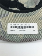 SUPREME SS2019 Washed Out Camo Camp Cap