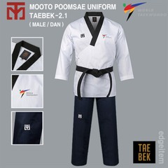 MOOTO TAEBEK 2.1 Poomsae Uniform (Male) WT Dan Dobok Brand New TKD Gi