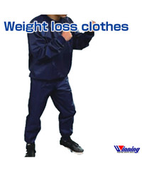 Winning Boxing Sauna suits Weight loss wear top and bottom set Navy F-77 Unisex