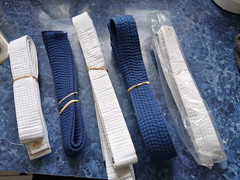 THICK Jiu Jitsu BJJ Belt Blue White