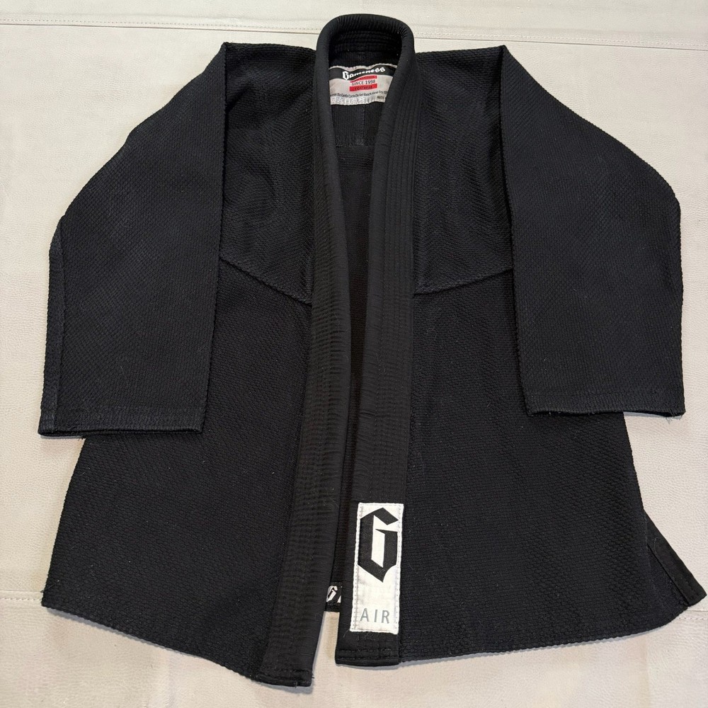 Gameness Youth Kids Jiu Jitsu Gi Top BJJ MMA Black Air Lightweight-Size C1-4874