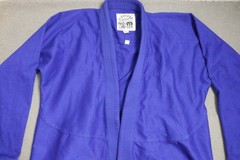 Moya Brand 025 Jiu-Jitsu Gi Jacket Unisex A2 Royal Blue Cotton Open Front Karate