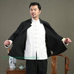 3pcs Traditional Chinese Linen Kung Fu Tai Chi Uniform Retro Plus Size Tang Suit