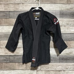 Fuji Jiu Jitsu Gi Kids Size C1 Black MMA Heavyweight Cotton Blend (Top Only)