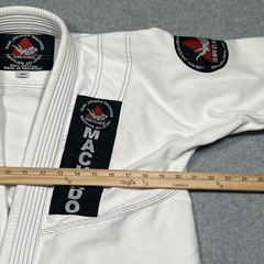 Jean Jacques Machado Jujitsu Gi White Adult Small M4 White Team Clinch MMA UFC