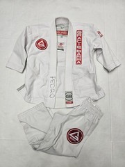 Gracie Barra Equipe Edition Kimono/Pants Gi White Youth Y2 Brazilian Jiu-Jitsu