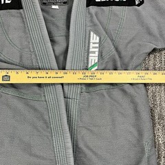 ELITE Sports Kids Youth BJJ Jiujitsu Gi Uniform / Size C2 / Grey No Bottom Pant