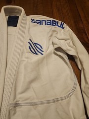 Sanabul Jiu Jitsu Gi And Pants (No Belt) Men’s Size 4A Blue And White 100%…