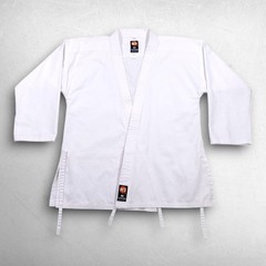 KI International Karate GI Jacket Top Unisex 4 White Heavyweight Cotton KR-98