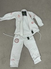 CTRL Industries Gi Kimono Jacket And Pants Youth M2 White Martial Arts MMA *READ