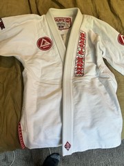 Storm Kimonos Equipe GB Gracie Barra BJJ Gi Uniform A4 White/Red
