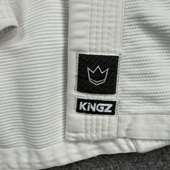Kingz Gi Jiu Jitsu Uniform Set Mens Small A1 White AOJ Art Of Jiu Jitsu