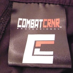 Combat CRNR MMA Shorts Men 30 Black Big Logo Print Professional Jiu Jitsu Trunks