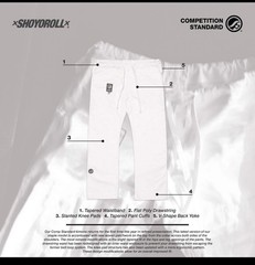 Shoyoroll Comp Standard White Q1 XIX *BRAND NEW* Albino Preto Jiu Jitsu Kimono