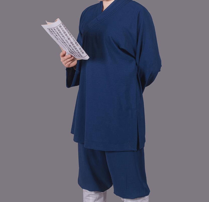 Summer Men Wudang Taoist Robes Wushu Kung Fu Tai Chi Morning Exercise Uniforms