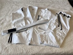 White Jiu Hi Jitsu Gi – Elite Sports – Size A4 – With White Belt