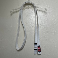 Gracie Barra Gi Belt Unisex A4 White Jiu Jitsu BJJ Kimono Uniform