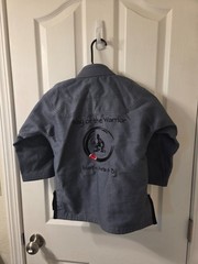Gray Gym Jiu-JItsu Jacket Size C0 MMA Martial Arts Youth #S115