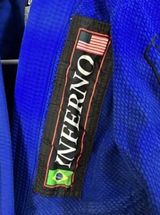 Gameness Blue Jiu Jitsu Gi Top Size 1 “Inferno Jiu Jitsu”