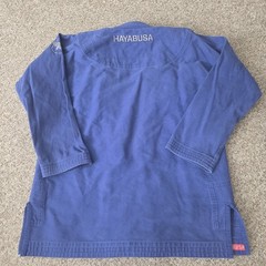 Hayabusa Jiu Jitsu Gi Jacket Kimono Top Adult A3 Blue 350GSM Pearl Weave Cotton